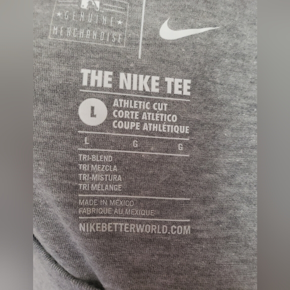 Gray Genuine Merchandise Pittsburgh Pirates P Logo "The Nike Tee"- Sz L - Picture 7 of 7